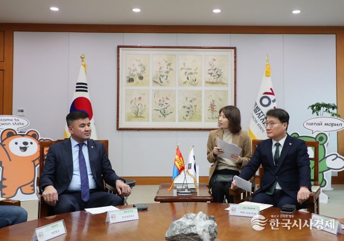 몽골 튜브도 대표단 강원 방문