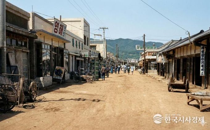 옛 영해 거리 복원도.