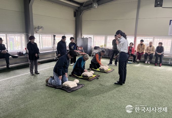 게이트볼클럽 간담회 및 심폐소생술 교육