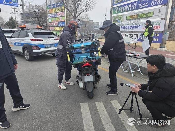 파주시, 이륜차 소음·불법 개조 합동단속 실시