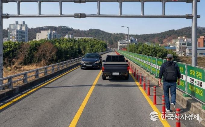 임시 통행로 조감도 이미지.
