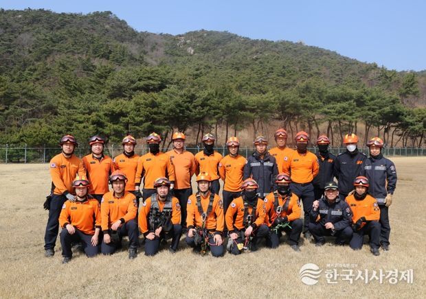 홍성소방서, 봄철 산악사고 대비 특별구조훈련 실시