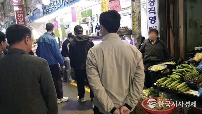 온양온천시장 고객선 지키기 캠페인 진행 사진