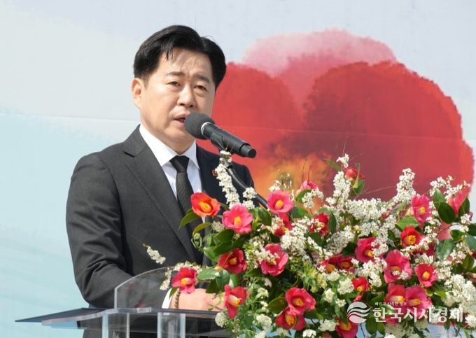 제78주년 4·3희생자 추념식에서 인사말하는 오영훈 지사