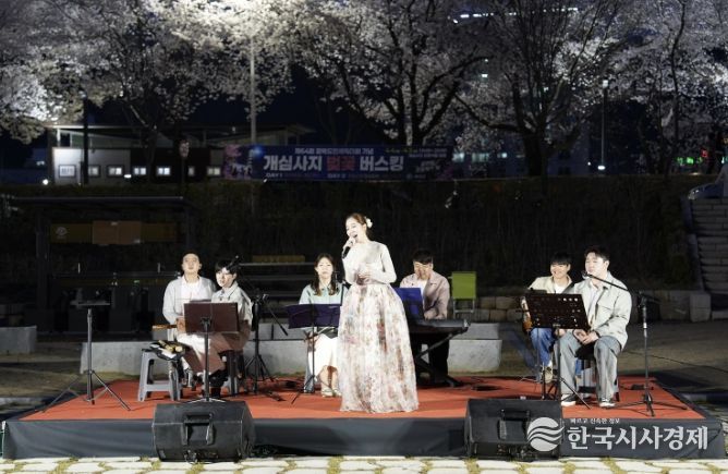벚꽃 아래 울려 퍼진 국악의 선율... '개심사지 벚꽃 버스킹' 성황리 마무리