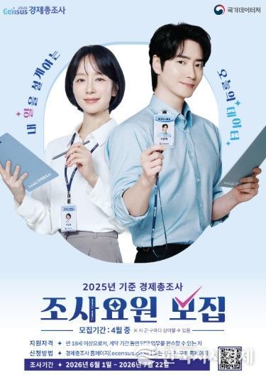 경제총조사 조사요원 모집 포스터