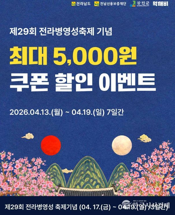 ‘먹깨비 쿠폰’ 최대 5천 원 할인