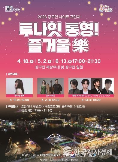 2026 강구안 나이트 프린지 ‘투나잇 통영 즐거울 樂’개막 (포스터)